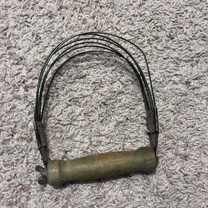 Vintage 40s Androck Pastry Blender Dough Cutter Red Wood Handle U.S.A.  Works